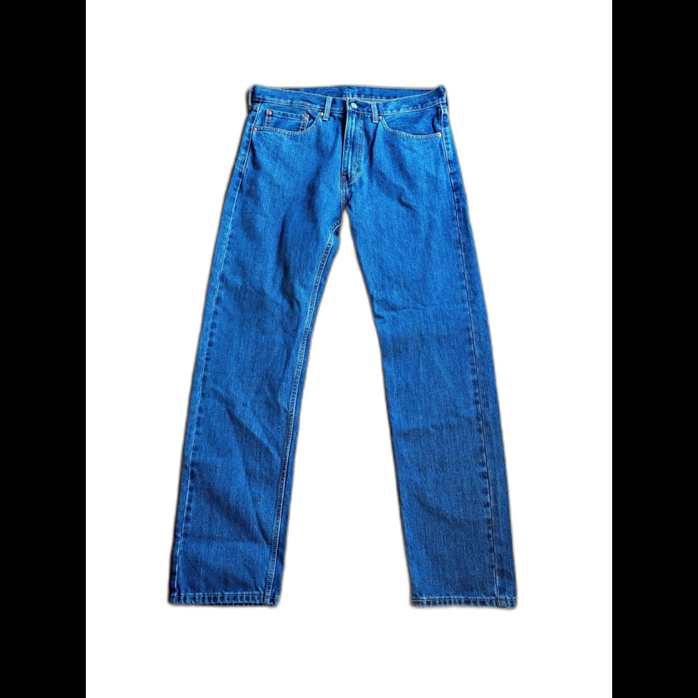 Levi's 505 Blue Denim Straight Jeans Men's 36x34